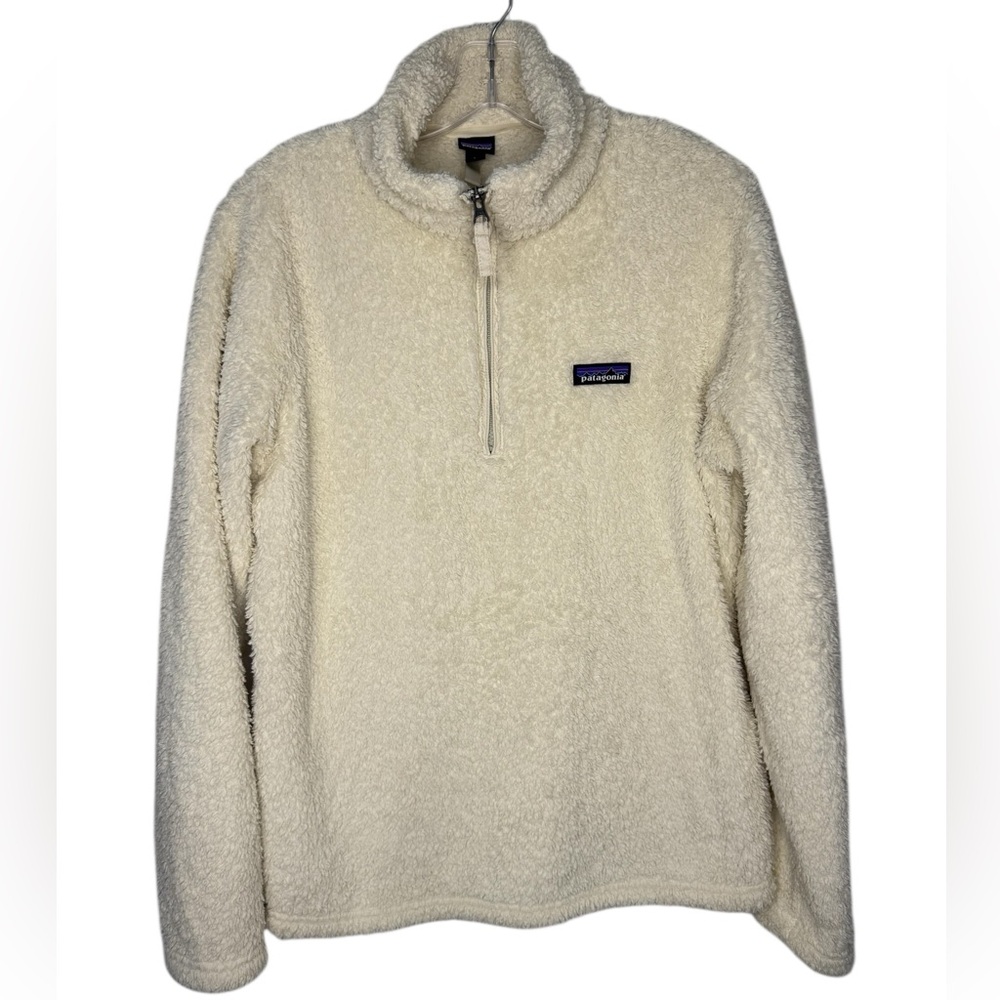 Patagonia Women's Los Gatos 1/4 Zip Fleece Pullover Dyno White - Large